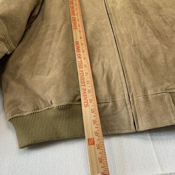 Reel Legends Men Leather Bomber Jacket Country Western Cowboy Soft Rodeo XL 100% - Picture 9 of 16